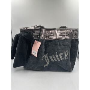 NWT Vintage Dreams Juicy Couture Daydreamer Tote Bag Liquorice Gunmetal